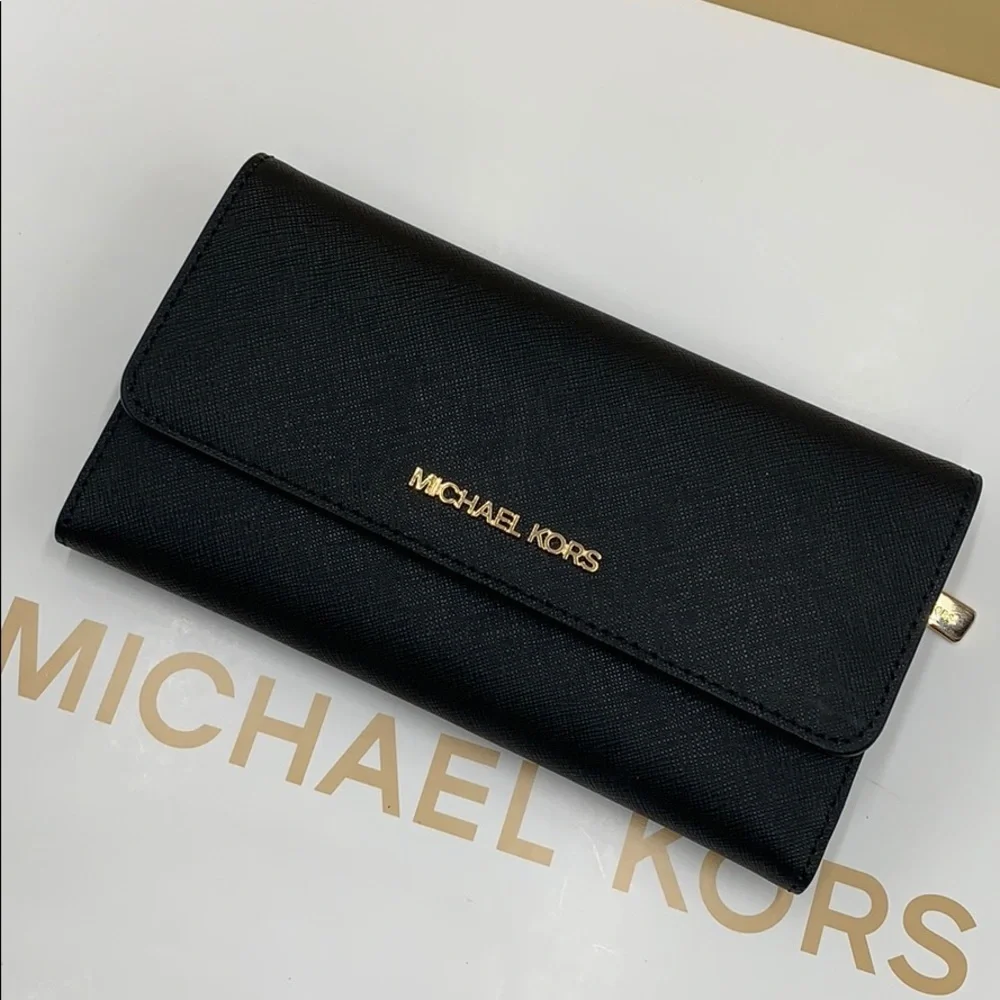 Michael Kors Jet Set Travel Lg Trifold Wallet
